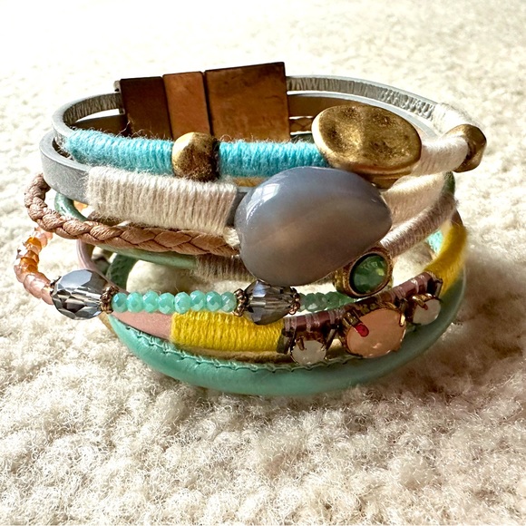 PLUNDER DESIGN Boho Wrapped Cuff Bracelet - Picture 2 of 8